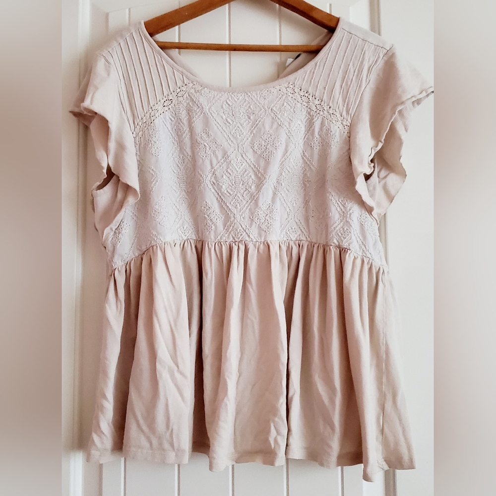 Wanderly cream boho blouse - Picture 2 of 6